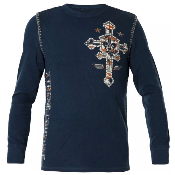 Xtreme Couture AFFLICTION Men's Thermal L/S SOLDIE - Picture 2 of 11